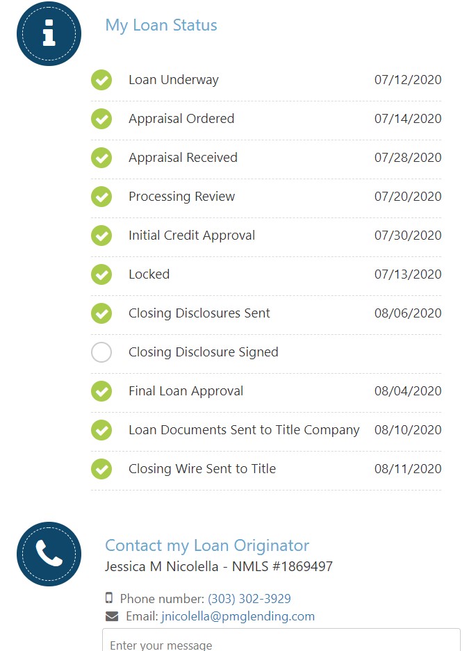 Premier Mortgage Group's secure online borrowers portal made it simple and safe to upload my documents, check my loan status, and communicate with Jessica and her team.