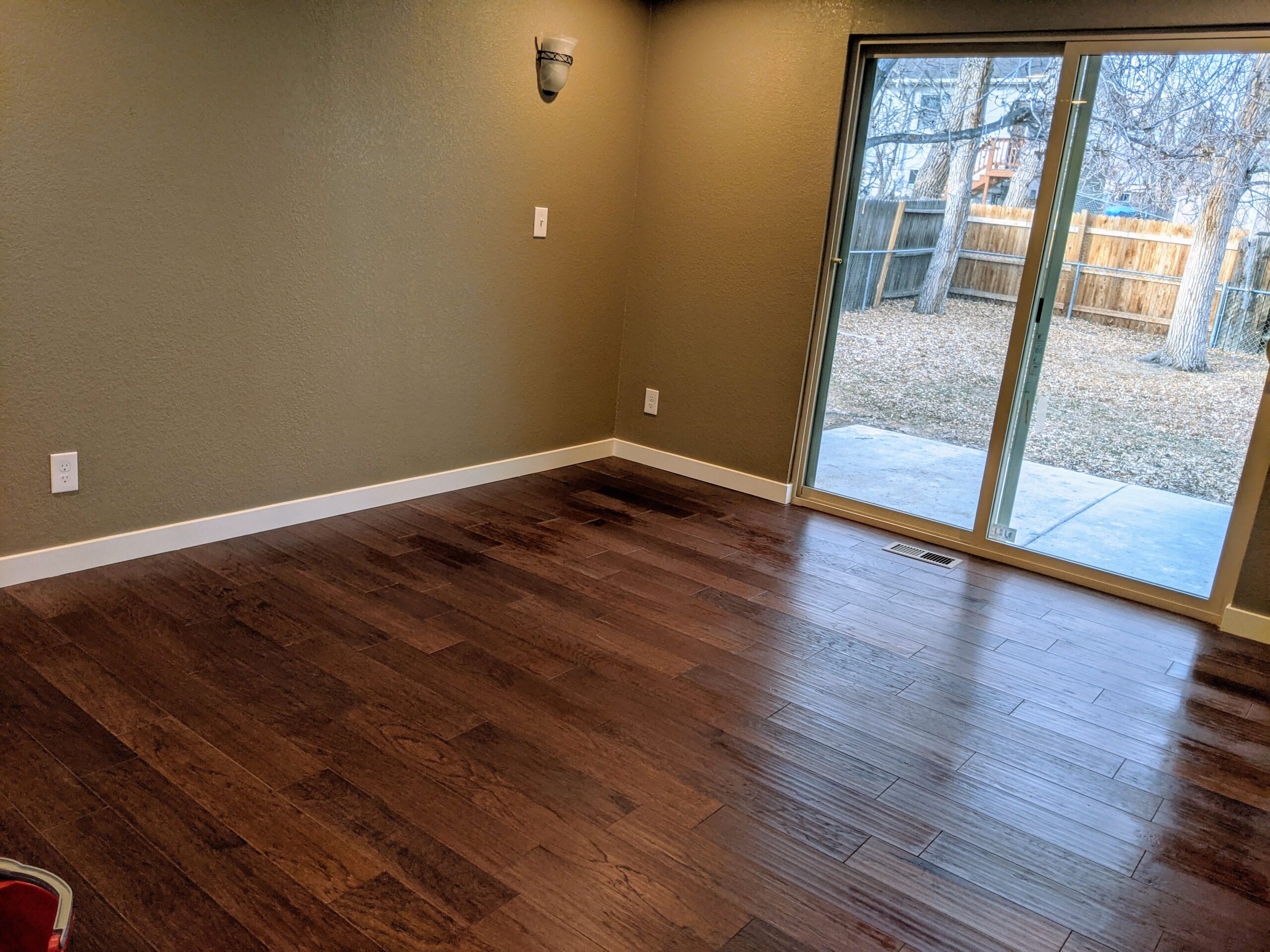 AFTER The engineered hardwood floors look beautiful in our new bedroom!