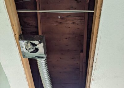 25. New exhaust fan in bathroom during home remodel, asbestos abatement required