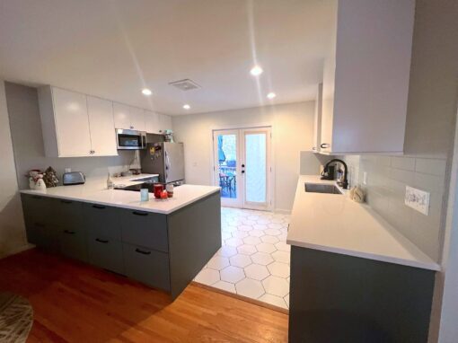 Stylish & Safe Transformation: Modern Kitchen & Bathroom Remodel