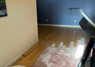 Basement flooring removal