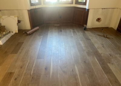 As part of a major renovation, we installed new engineered hardwood floors to connect the living spaces throughout the main level.